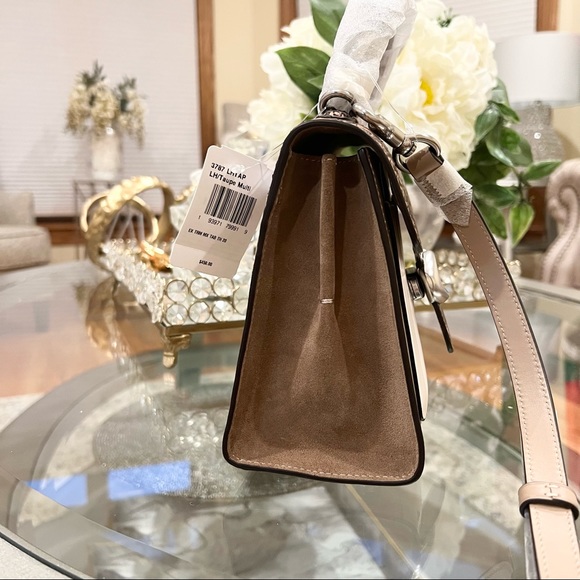 Coach Tabby 20 Top Handle In Colorblock With Snakeskin Detail Crossbody Bag 3787 - Picture 12 of 14